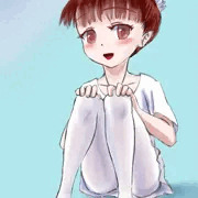 体育座りのバレエ少女
