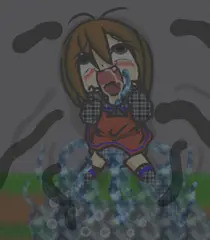 少女と不思議な生物