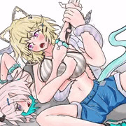 アークナイツのキャットファイト絵