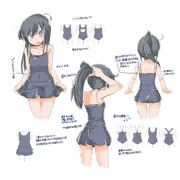 朝潮委員長のスク水よもやま絵とじょば