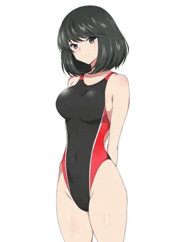 競泳水着の練習