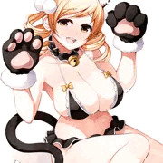 恥ずかしい格好をしているマミさん。