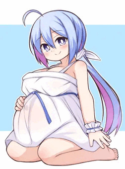 夏っぽい妊婦