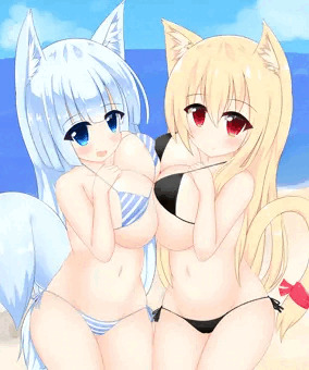 にゃーさんと稲穂ちゃん
