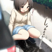 【毎週おしっ娘25】夏の駐車場にて