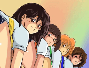 ４人のブルマ姿