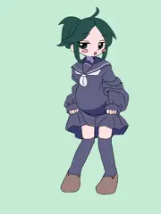 触手をお腹に飼ってる女の子