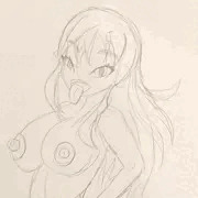 ひさびさに描いた全裸イラスト