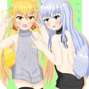 さつきつねとひびきつね