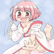 浴衣はだけあかり