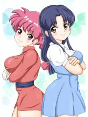 らんまとあかねの乳合わせ！
