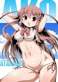 制服水着の新子憧さん
