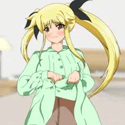 スカートたくし上げるフェイトちゃん