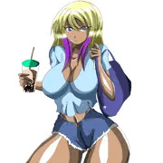 タピオカミルクティーと女の子