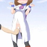 服の切れ目中央にしたレナ
