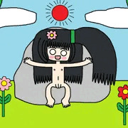 大きな岩の野生の自然