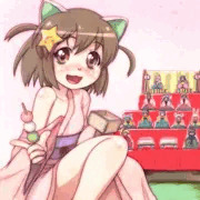 女の子のお祭りにゃす