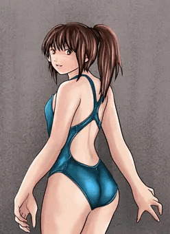 小葉の競泳水着⑤
