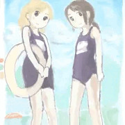 渓谷にて