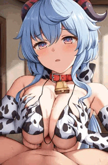 牛柄甘雨のパイズリ
