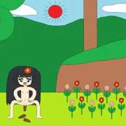 うんちをする女の子たち