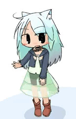 透けスカートわんこちゃん