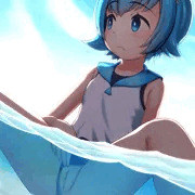 スイレンちゃんは海の中でしちゃう派（ずらし差分）