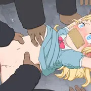 金髪ロリVS腕抑え輪姦