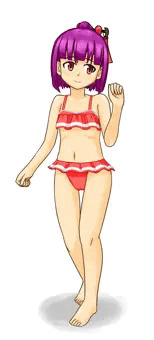 梓希ちゃんにビキニ着てもらった