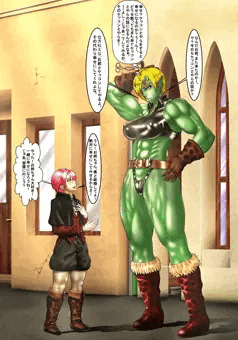 オーガ♀（INT７）とショタっ子ウィザード