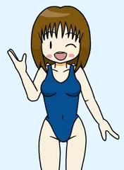 スク水線目ちゃん（仮）