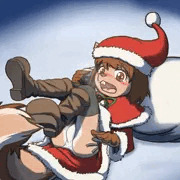 転んじゃったリスサンタさん