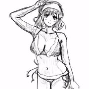 サンタ水着