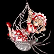巨大蜘蛛に捕らわれた少女の末路１