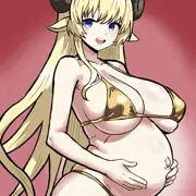 ボテ腹金ビキニ_角巻わため
