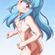 ヒメルダさんマイクロビキニに着替える。