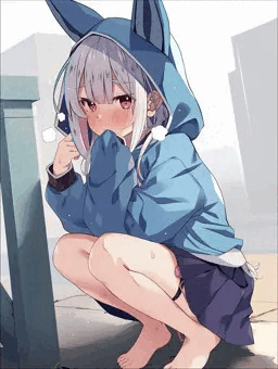 お外でしちゃうアナちゃん