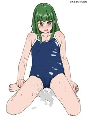 山の日スク水