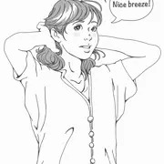 いい風…