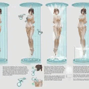 Girl wash show