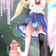 校舎の裏でふたなりJKちゃんに足コキしてもらった