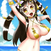 【アビホラ差分】水着三笠