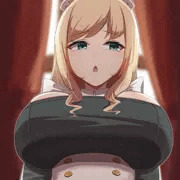 デカ乳金髪メイドさん