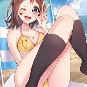 水着ハイソックス香澄