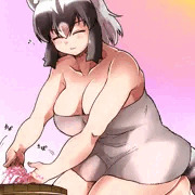 ローションを溶くアライさん
