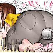 とりもちに捕まりデカ尻マンコに電マを押し付けられる女