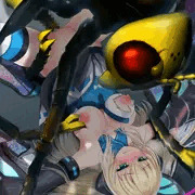 【ハチ】服を破られ、乳首を掴まれ、犯される。【蟲姦】（Skebリク絵）