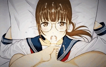 メガネ顔射