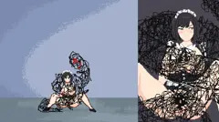 悪夢屋敷・無限牢獄　敵敗北エロシーン基本アニメーション18
