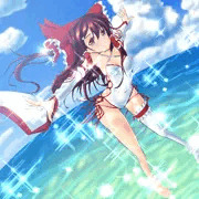 みんな、ごめん・・・俺の霊夢と一緒に海に行っちゃった☆（ゝω・）